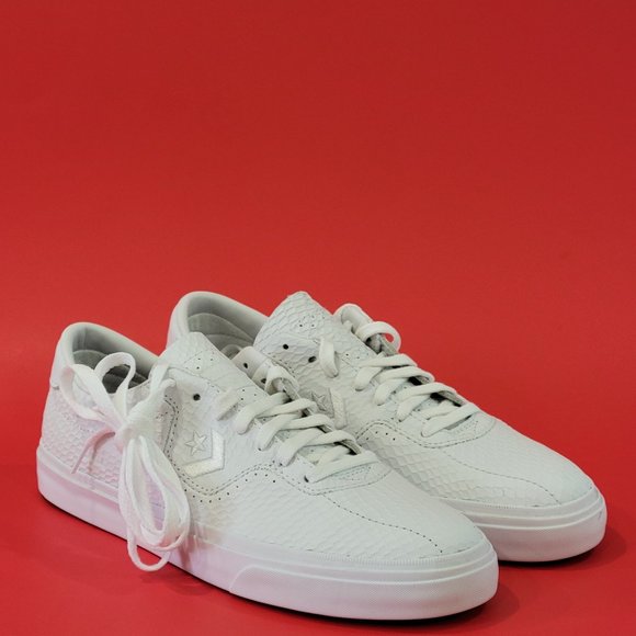 Converse CONS Louie Lopez Pro Ox White Leather Skate Sneakers 170432C NWT - Picture 1 of 6